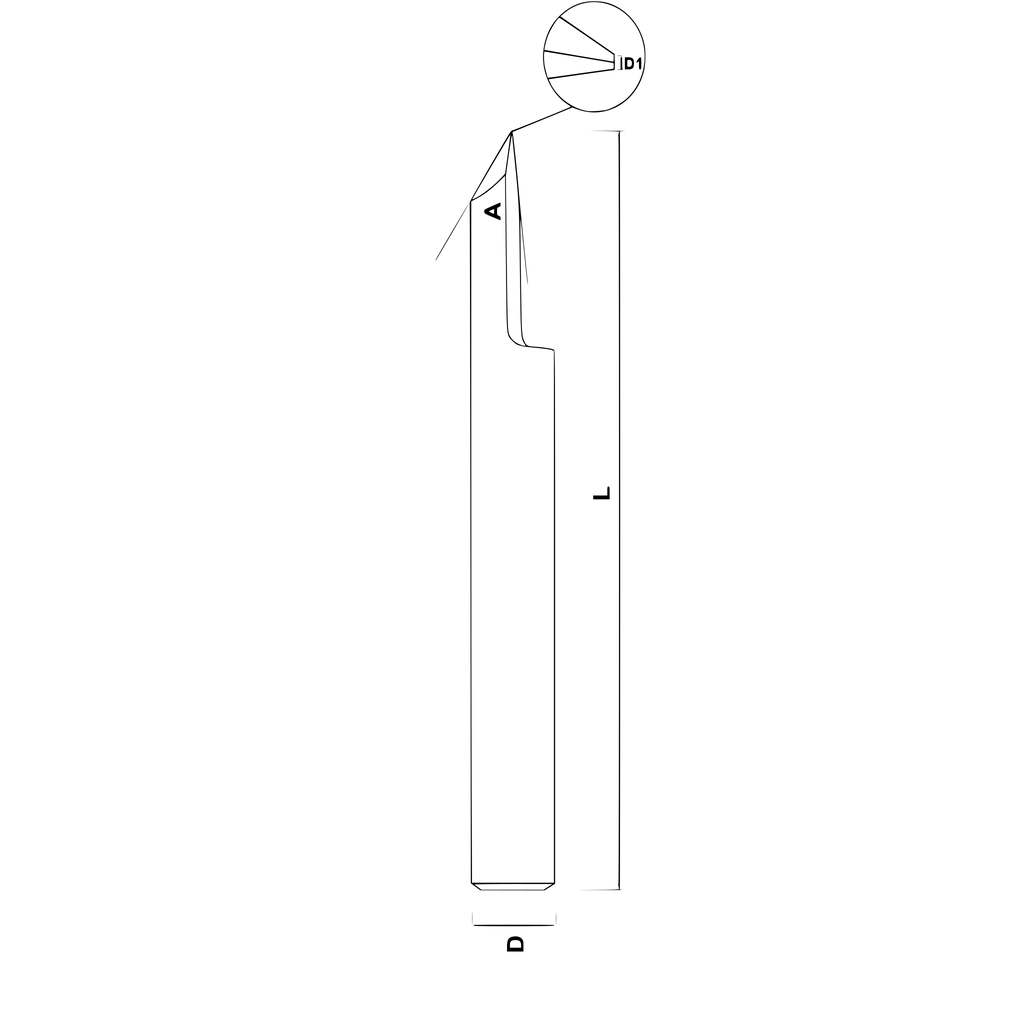 V-fräs för gravering (V-bit carbide)